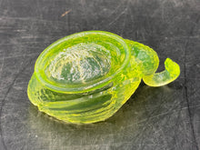 Antique 1930's Cambridge Uranium Glass Swan Dish