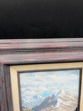 Original Alaskan Artist Martin L. Baumes Dall Sheep Framed Painting.