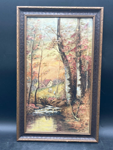 Original Pearl Lunn Signed Watercolor Painting, River Scene
