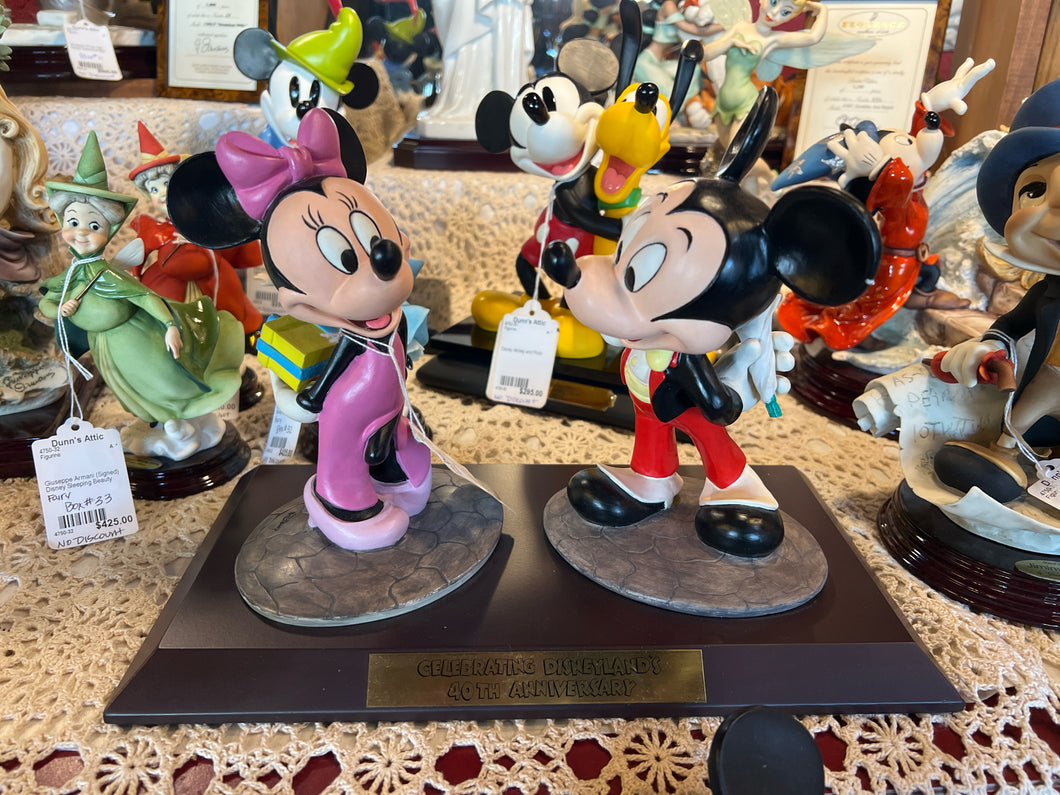 Disney 40th Anniversary Signed Mickey and Minnie