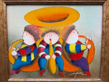 Original Joyce Roybal Signed Children's Band Painting.