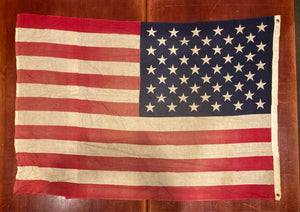 Vintage Cotton Sewn 3x4' American Flag 50 Stars