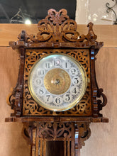 24" Hand Made Fretwork Wooden Scroll Wall Clock