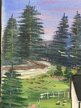 Artist Signed Country Mountain Landscape Painting