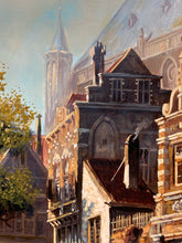 Marius J.H. Jansen Original "Seeing Of Haarlem In Holland" Oil Painting w/CoA