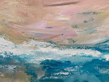 Original Angela Wakefield Impressionist Absract Seascape Painting W/ CoA