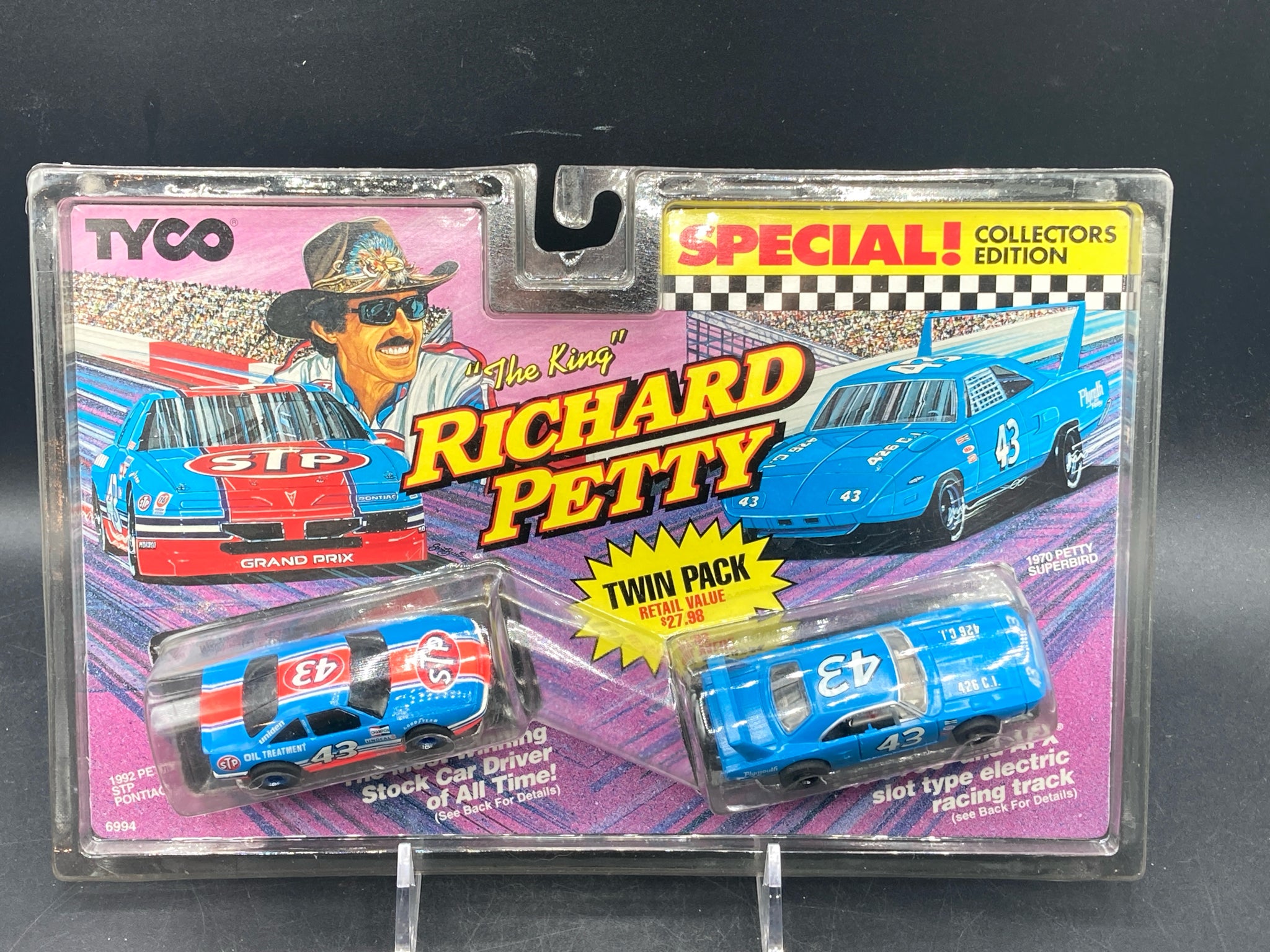 Tyco The King Richard Petty NASCAR Twin Pack 1:64 Slot Cars NIB