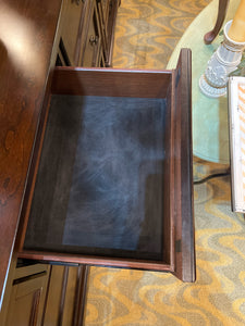 Dark Wood Dresser With Mirror