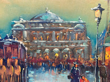 N. Romeo Signed Parisian Street Scene Painting