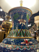 Vintage Brass Cloisonne Asian Dragon Vase