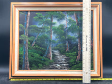 M.Bailey Signed Original Forest Landscape Oil Painting