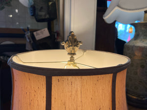 Gold Leaf Design Lamp on Acrylic Base