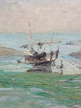 Vintage Artist Signed Original Impressionist Nautical Scene Oil Painting