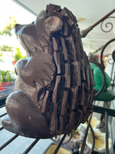 Brown Concrete Standing Hedgehog