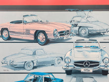 Vintage Mercedes-Benz SL Class "A Proud Heritage" Art Poster, Framed
