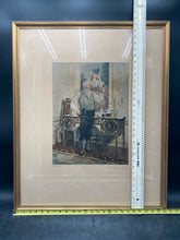 W.Dendy Sadler "The Butler's Glass" Colored Print