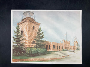 Suzy Leeja Carrington Signed "Navesink Twin Lights Lighthouse" Artist Proof