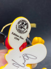1998 Disneyana Convention Signed Mickey Mouse & Pluto Ornament W/ Stand - view 7