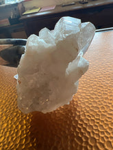 Carved Quartz and Pyrite Parrot on Quartz Crystals