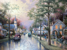 Thomas Kinkade 25.5x34" "Hometown Mornings" S/N Edition Framed Canvas