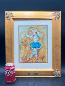 Marc Chagall "Dancer" Lithograph W/CoA, Framed