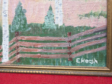 Vintage H. Hesch Signed Original Oil Painting