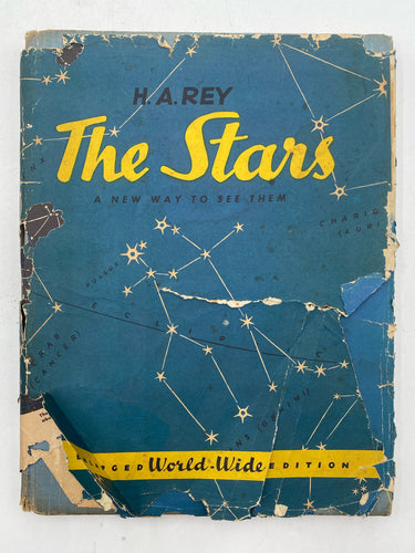 The Stars: A New Way To See Them Enlarged World-Wide Edition | H.A. Rey (1962, Houghton Mifflin Company, Boston, Sixth Printing, Signed)