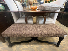 Upholstered Black Bench