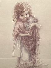 Marliyn Zapp Signed Limited Edition "Teddy Bear" Framed Lithograph