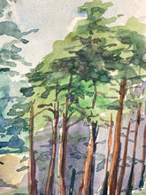 6x9" French Barbizon School Craponne Forest Painting