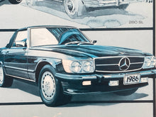Vintage Mercedes-Benz SL Class "A Proud Heritage" Art Poster, Framed