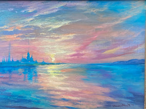 Original Signed Oil Painting Attributed To Claude Monet