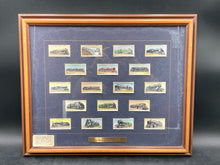 Framed Original Will's Cigarettes Railway Engines 1936 Cigarette Cards