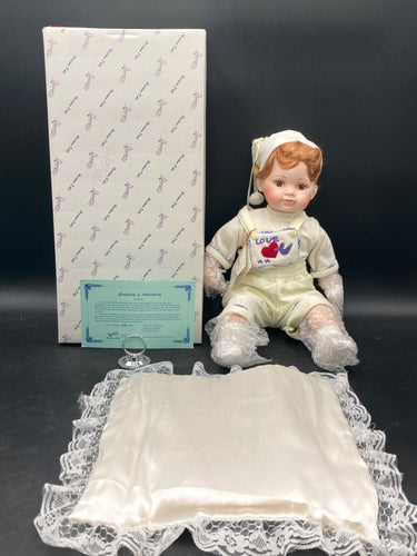 Duck House Hierloom Dolls Jashua Porcelain Doll W/ Box