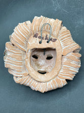 5" Italian Terracotta Bacchus God Of Wine Wall Art Mask
