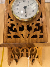 14" Hand Made Fretwork Wooden Wall Clock