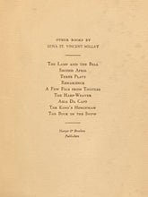 Fatal Interview | Edna St. Vincent Millay (1931, Harper & Brothers Publishers)