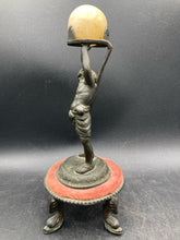 Antique Italian Grand Tour Bronze Silenus The Lamp Bearer Statue