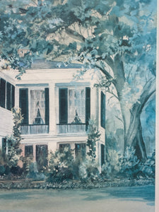 B. Sumrall Signed Limited Edition "Oakleigh Mansion" Print, Framed