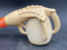 Paykoc Hand Carved Bird Talon Design Meerschaum Pipe w/ Case