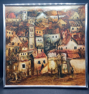 Original Signed Jerusalem Israel Oil Painting