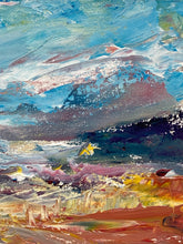 Original Angela Wakefield Impressionist Abstract River Scene Painting W/ CoA