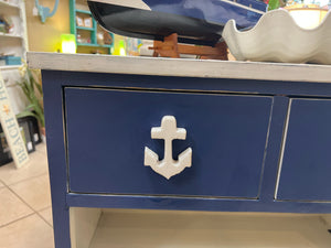 Blue and White Nautical Bar