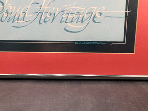 Vintage Mercedes-Benz SL Class "A Proud Heritage" Art Poster, Framed