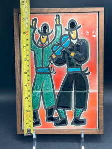 Ein Reb Israeli Made Hassidic Musicians Tile Art