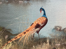 Artist Signed Original Pheasant Bird Nature Landscape Oil Painting