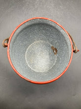 Vintage Enameled Cast Metal Bean Pot - view 5