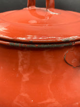 Vintage Enameled Cast Metal Bean Pot - view 8
