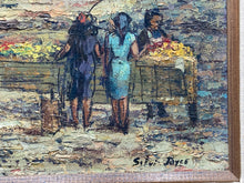 Vintage Original Artist Signed Haitian Street Scene Oil Painting, Framed - view 6