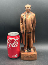 10" Copper Plated Chairman Mao Zedong Statue